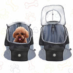 Load image into Gallery viewer, Dog Backpack, Puppy Backpack, Pet Carrier Backpack Small Dog Backpack Carrier Pet Travel Carrier Dog Front Carrier with Breathable Head Out Design and Padded Shoulder for Hiking Outdoor Travel(S)