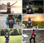 Load image into Gallery viewer, Dog Backpack, Puppy Backpack, Pet Carrier Backpack Small Dog Backpack Carrier Pet Travel Carrier Dog Front Carrier with Breathable Head Out Design and Padded Shoulder for Hiking Outdoor Travel(S)