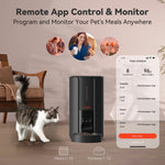 Load image into Gallery viewer, Automatic Dog Food Feeders, FT70P Timed Cat Feeder with Portion Control, Auto Dog Dispenser with 10S Meal Call and Backup Power Supply for Cat & Dog, 5L, Black