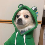 Load image into Gallery viewer, Dog Hoodie Basic Sweater Coat Cute - Frog Shape Warm Jacket Pet Cold Weather Clothes Outfit Outerwear for Cats Puppy Small Medium Dogs