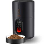 Load image into Gallery viewer, Automatic Dog Feeders, Pet Feeder, Cat Food Dispenser with Stainless Steel Bowl, 4L, Black