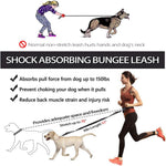 Load image into Gallery viewer, Hands Free Dog Leash, Waist Dog Running Leash for Medium to Large Dogs, Retractable Bungee Hands Free Leash for Walking Jogging Training Hiking, Adjustable Waist Belt, Dual Handle