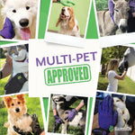 Load image into Gallery viewer, Pet Grooming Gloves - Patented #1 Ranked, Award Winning Shedding, Bathing, & Hair Remover Gloves - Gentle Brush for Cats, Dogs, and Horses (Grey, Large)