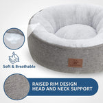 Load image into Gallery viewer, Cat Beds for Indoor Cats,Small Dog Bed,Cuddler Dog Beds,Calming Dog Bed Donut,Soft Anxiety Cozy Pet Beds,Puppy Bed for Small/Medium Dogs Washable Roun
