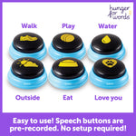 Load image into Gallery viewer, Talking Pet Essential Words 6-Piece Buttons for Dog Communication, Dog Toys