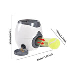 Load image into Gallery viewer, Dog Pet Toys 2 in 1 Tennislauncher Automatic Throwing Machine Pet Ball Throw Device Interactive Pet Feeder Toy for All Size Dog