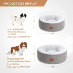 Load image into Gallery viewer, Cat Beds for Indoor Cats,Small Dog Bed,Cuddler Dog Beds,Calming Dog Bed Donut,Soft Anxiety Cozy Pet Beds,Puppy Bed for Small/Medium Dogs Washable Roun