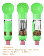 Load image into Gallery viewer, Pet Dog Water Bottle Travel Portable Drinking Water Dispenser with Poo Bags