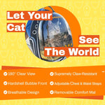 Load image into Gallery viewer, Carrier Bag - Premium Transparent Bubble Capsule Pet Carrier for Small, Medium Cats - Airline Approved Cat Bubble Backpack with Removable Mat, Side Pocket and Adjustable Straps