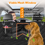 Load image into Gallery viewer, Dog Car Seat Cover for Back Seat,Waterproof Hammock with Mesh Window, Anti-Scratch Nonslip Car Seat Protector for Dogs, 600D Heavy Duty Dog Seat Cover for Cars Trucks and Suvs