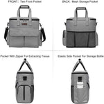 Load image into Gallery viewer, Dog Travel Bag, Weekend Pet Travel Set for Dog and Cat, Airline Approved Tote Organizer with Multi-Function Pockets, 2 Food Storage Containers, 2 Collapsible Bowls, 1 Feeding Mat (Grey)