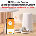 Load image into Gallery viewer, Automatic Cat Feeder Pet Smart Cat Food Kibble Dispenser Remote Control Wifi Button Auto Feeder for Cats Dog Accessories