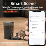 Load image into Gallery viewer, Smart Automatic Pet Feeder, Wifi-Enabled Pet Feeder for Cat and Dog, Compatible with Alexa & Echo, Features 15-Cup Capacity and Timed Dispensing, Remote Feeding up to 10 Meals Daily via App Control