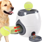 Load image into Gallery viewer, Dog Pet Toys 2 in 1 Tennislauncher Automatic Throwing Machine Pet Ball Throw Device Interactive Pet Feeder Toy for All Size Dog