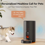 Load image into Gallery viewer, Automatic Dog Feeders, Pet Feeder, Cat Food Dispenser with Stainless Steel Bowl, 4L, Black