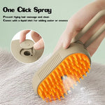 Load image into Gallery viewer, Steamy Dog Brush Electric Spray Cat Hair Brush 3 In1 Dog Steamer Brush for Massage Pet Grooming Removing Tangled and Loose Hair