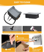 Load image into Gallery viewer, Dog Car Seat for Small Dogs, Elevated Dog Booster Seat Pet Travel Carrier Bed for Car with Adjustable Straps Pet Car Booster Seat for Small Dogs Cats