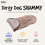Load image into Gallery viewer, Shammy Dog Towels for Drying Dogs - Heavy Duty Soft Microfiber Bath Towel - Super Absorbent, Quick Drying, & Machine Washable - Must Have Dog & Cat Bathing Supplies | Grey 13X31