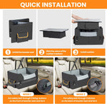 Load image into Gallery viewer, Dog Car Seat for Small Dogs, Elevated Dog Booster Seat Pet Travel Carrier Bed for Car with Adjustable Straps Pet Car Booster Seat for Small Dogs Cats