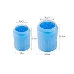 Load image into Gallery viewer, Pet Paw Cleaner Soft Silicone Foot Cleaning Brush Portable Pet Dogs Towel Foot Washer Cleaning Bucket Clean Brush Supplies
