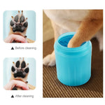 Load image into Gallery viewer, Pet Paw Cleaner Soft Silicone Foot Cleaning Brush Portable Pet Dogs Towel Foot Washer Cleaning Bucket Clean Brush Supplies
