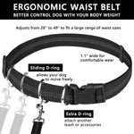 Load image into Gallery viewer, Hands Free Dog Leash, Waist Dog Running Leash for Medium to Large Dogs, Retractable Bungee Hands Free Leash for Walking Jogging Training Hiking, Adjustable Waist Belt, Dual Handle
