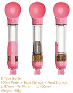 Load image into Gallery viewer, Pet Dog Water Bottle Travel Portable Drinking Water Dispenser with Poo Bags
