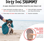 Load image into Gallery viewer, Shammy Dog Towels for Drying Dogs - Heavy Duty Soft Microfiber Bath Towel - Super Absorbent, Quick Drying, &amp; Machine Washable - Must Have Dog &amp; Cat Bathing Supplies | Grey 13X31
