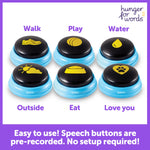 Load image into Gallery viewer, Talking Pet Essential Words 6-Piece Buttons for Dog Communication, Dog Toys
