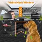 Load image into Gallery viewer, Dog Car Seat Cover for Back Seat,Waterproof Hammock with Mesh Window, Anti-Scratch Nonslip Car Seat Protector for Dogs, 600D Heavy Duty Dog Seat Cover for Cars Trucks and Suvs
