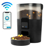 Load image into Gallery viewer, Smart Automatic Pet Feeder, Wifi-Enabled Pet Feeder for Cat and Dog, Compatible with Alexa &amp; Echo, Features 15-Cup Capacity and Timed Dispensing, Remote Feeding up to 10 Meals Daily via App Control
