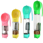 Load image into Gallery viewer, Portable Dog Water Bottle Food Feeder Drinker Poop Dispenser 3 In 1 Leak Proof Multifunctional Travel Puppy Outdoor Drinking
