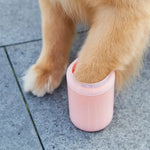 Load image into Gallery viewer, Pet Paw Cleaner Soft Silicone Foot Cleaning Brush Portable Pet Dogs Towel Foot Washer Cleaning Bucket Clean Brush Supplies
