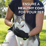 Load image into Gallery viewer, Pet Grooming Gloves - Patented #1 Ranked, Award Winning Shedding, Bathing, &amp; Hair Remover Gloves - Gentle Brush for Cats, Dogs, and Horses (Grey, Large)
