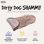 Load image into Gallery viewer, Shammy Dog Towels for Drying Dogs - Heavy Duty Soft Microfiber Bath Towel - Super Absorbent, Quick Drying, &amp; Machine Washable - Must Have Dog &amp; Cat Bathing Supplies | Grey 13X31

